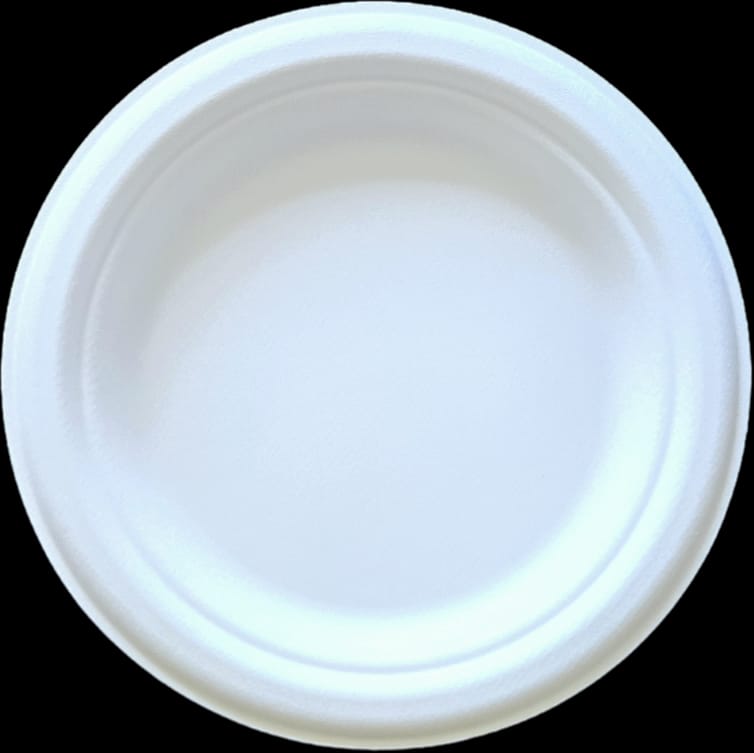 6.75 " Paper Disposable Snack Plate 40 Count
