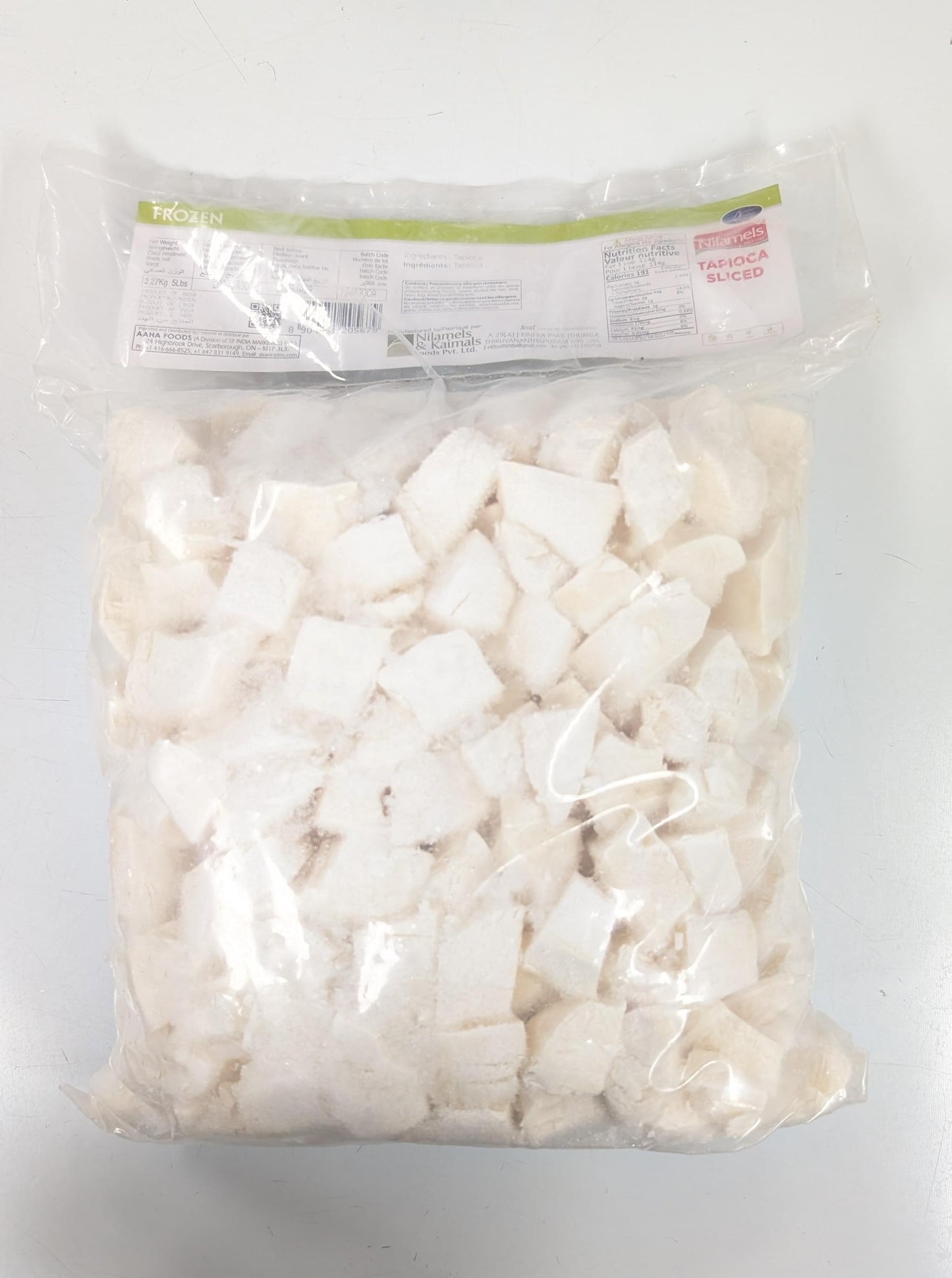 Tapioca Silced കപ്പ അരിഞ്ഞത് Nilamel -5LB