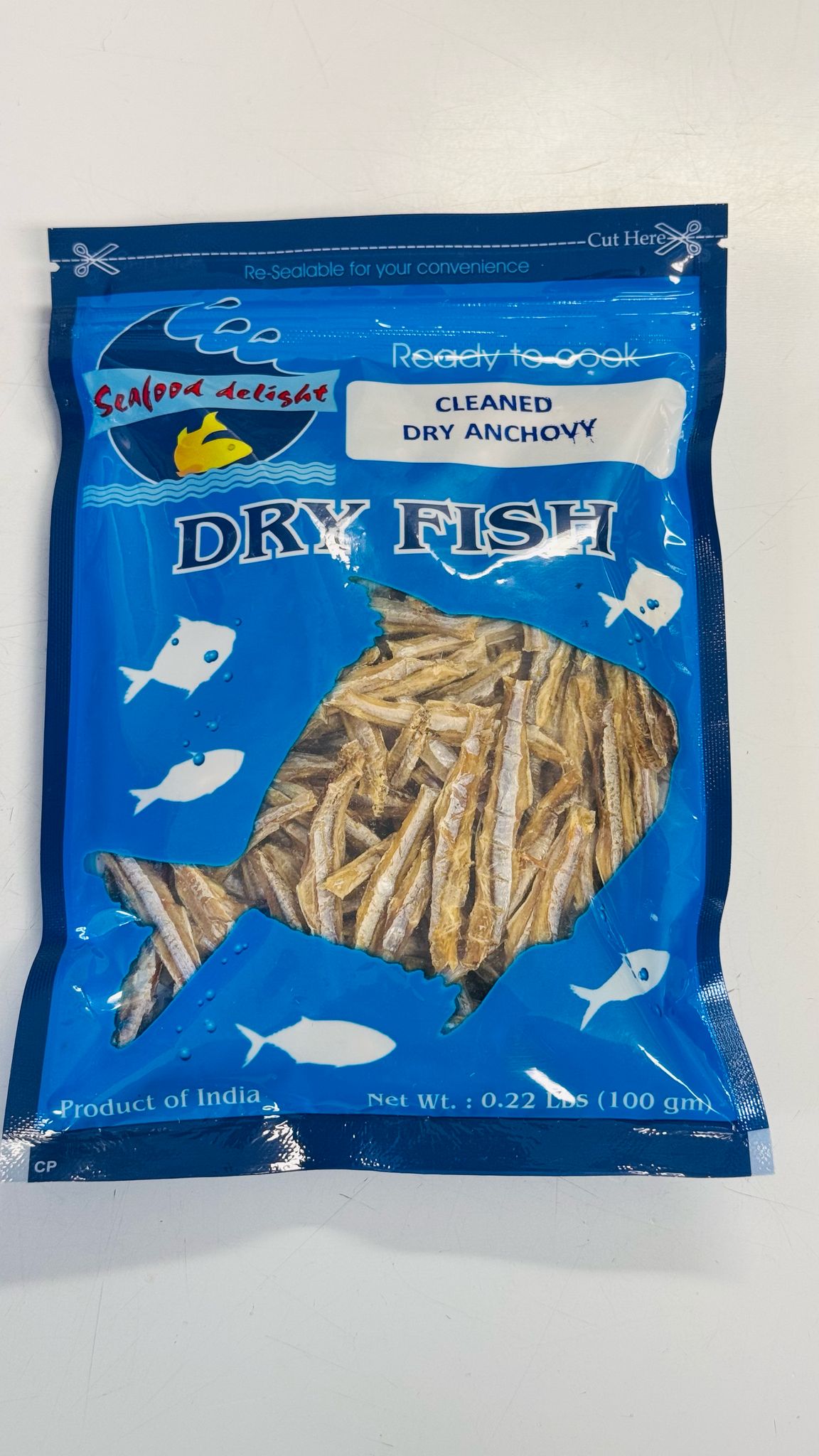 Seafood Delight Cleaned Dry Anchovy ഉണക്ക കൊഴുവ വൃത്തിയാക്കി-100GM