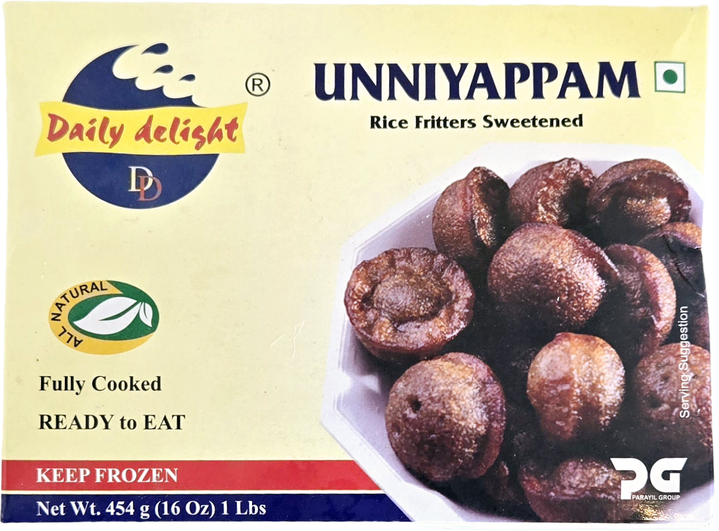 Unniyappam – Kerala Sweet Rice Fritters | Daily Delight 454g | Ready-to-Eat Frozen Snack | CeeKay Grocers London ON
ഉണ്ണിയപ്പം