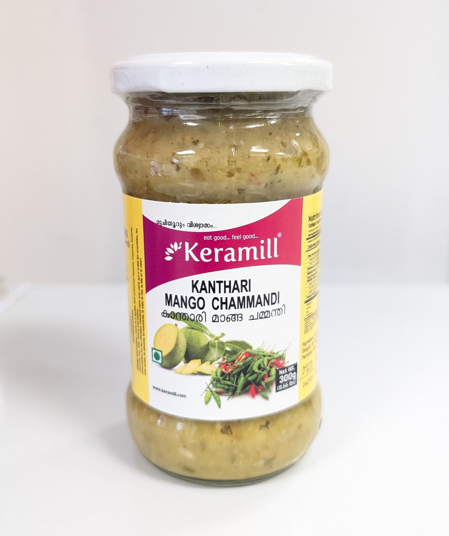 Kanthari Mango Chammandi കാന്താരി മാങ്ങ ചമ്മന്തി Keramill-300GM