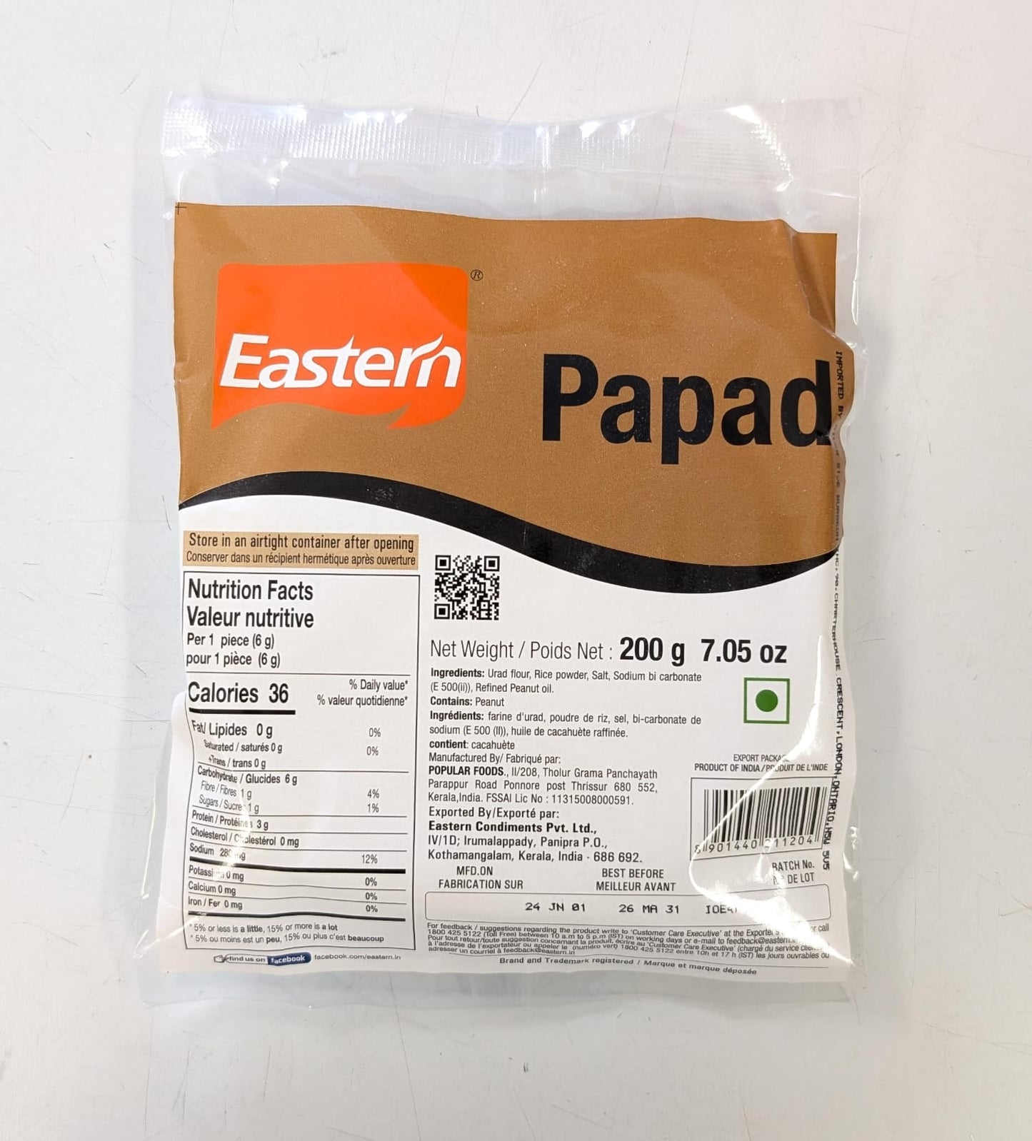 Papad Eastern-200GM