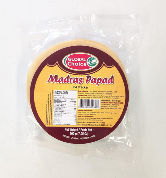 Madras Papad Global Choice-200GM