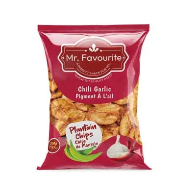 Chilli Garlic Plantain chips Mr.Favourite-200GM