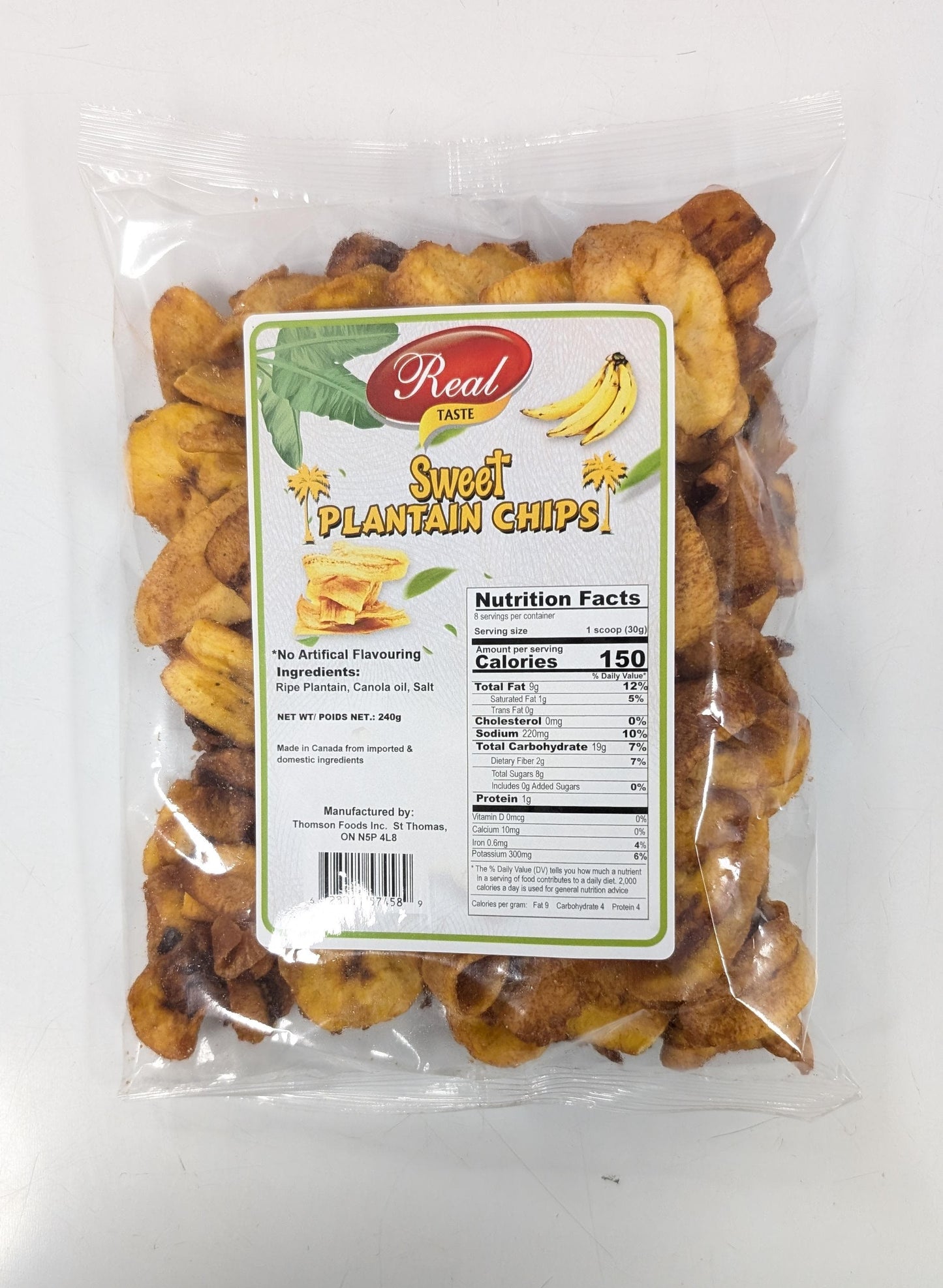 Sweet Plantain Chips Real-240GM