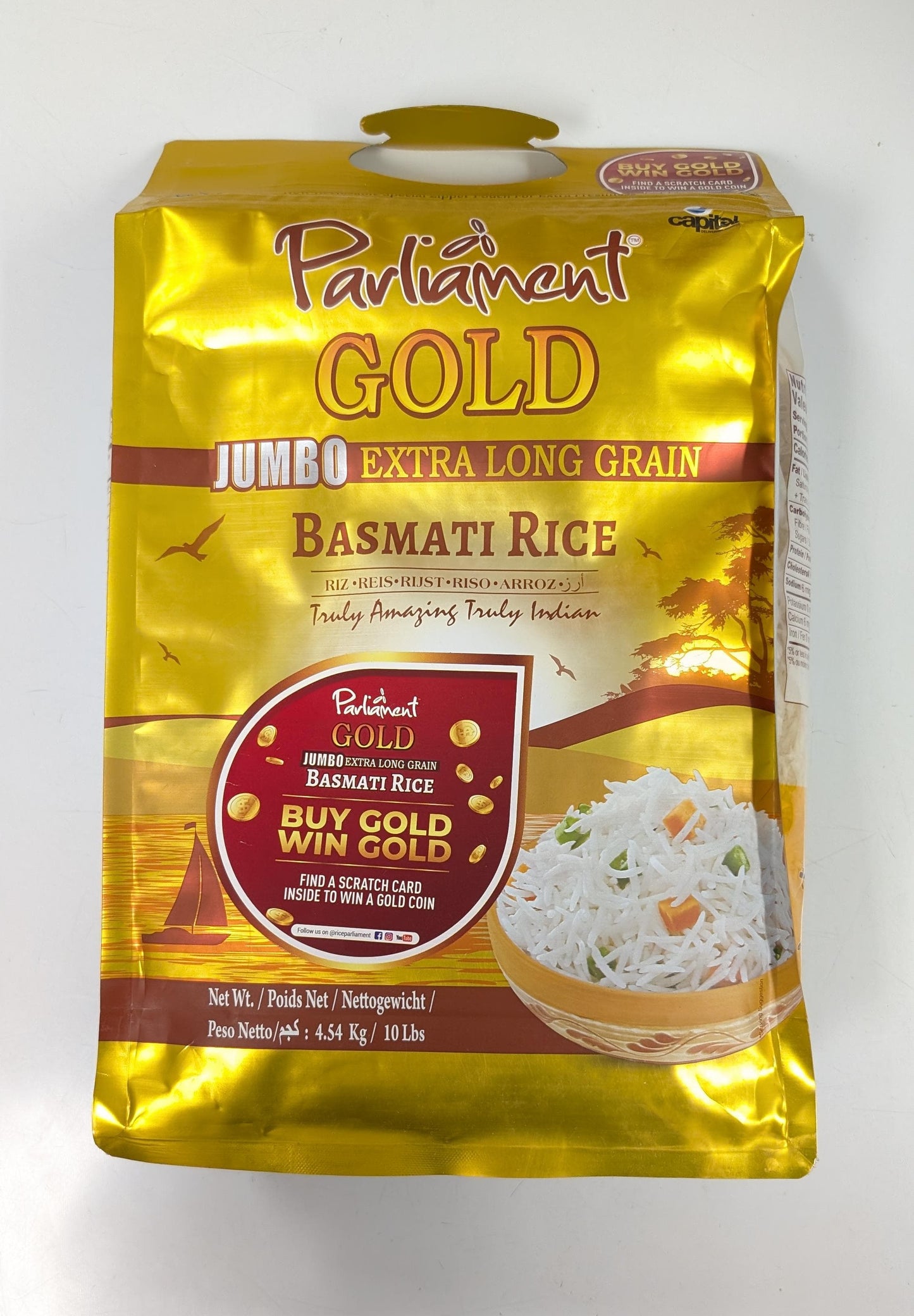 Basmati Rice Parliament ബസ്മതി റൈസ് പാർലമെൻ്റ് Gold-10LB