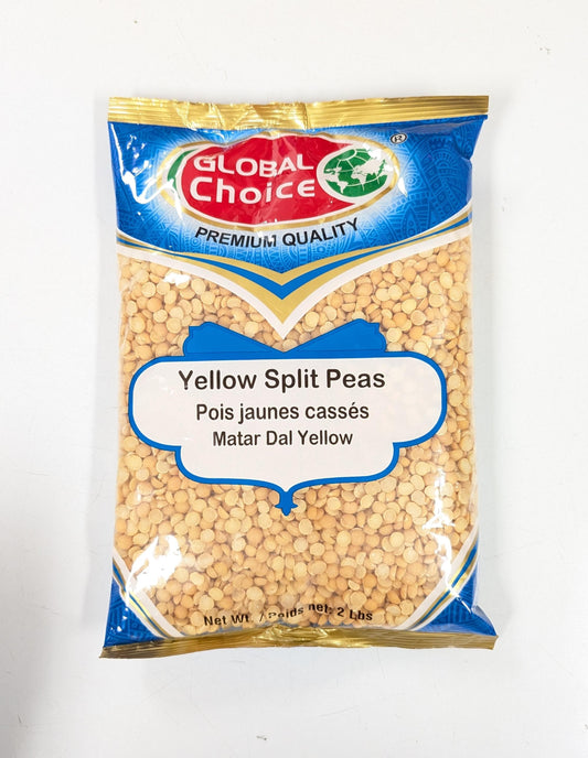 Yellow Split Peas മഞ്ഞപ്പരിപ്പ (പിഴിഞ്ഞ കടല) Global Choice-2LB