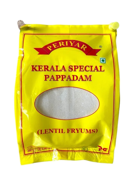 Frozen Pappadam ഫ്രോസൻ പപ്പടം 200 GM Periyar