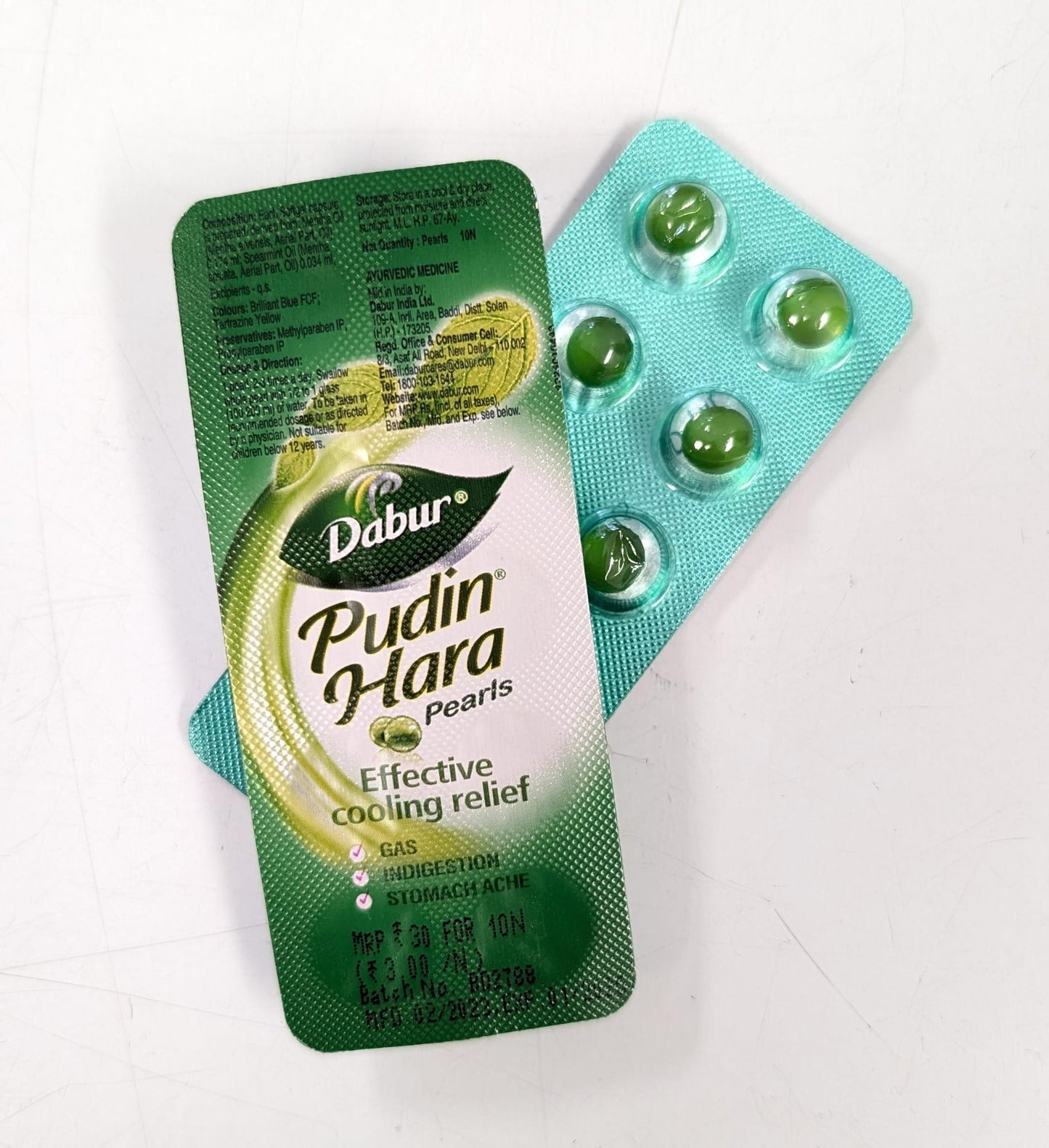 Pudin Hara Strips 8 Tablets - Dabur