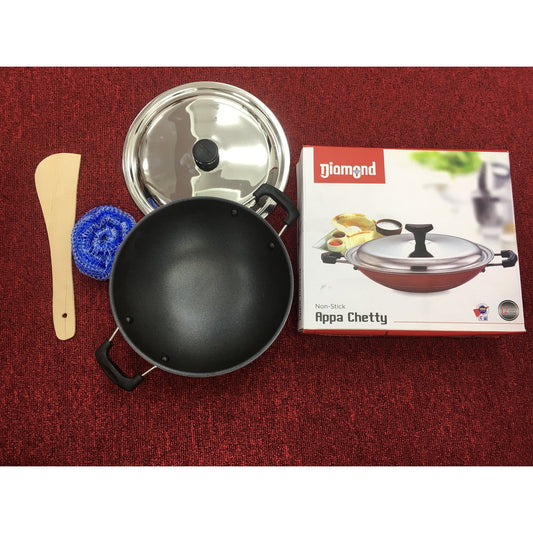 Diamond Non-Stick Appa Chatti