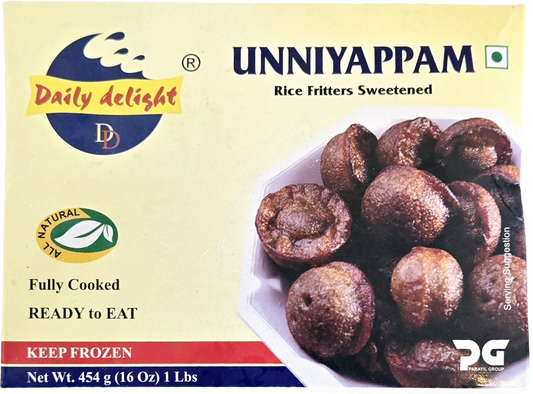 Unniyappam – Kerala Sweet Rice Fritters | Daily Delight 454g | Ready-to-Eat Frozen Snack | CeeKay Grocers London ON
ഉണ്ണിയപ്പം